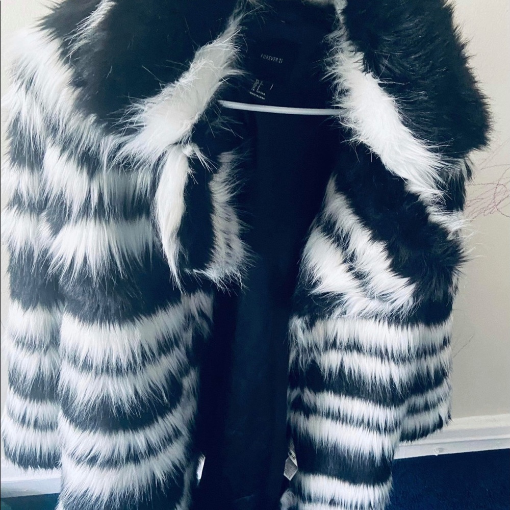 Faux fur coat